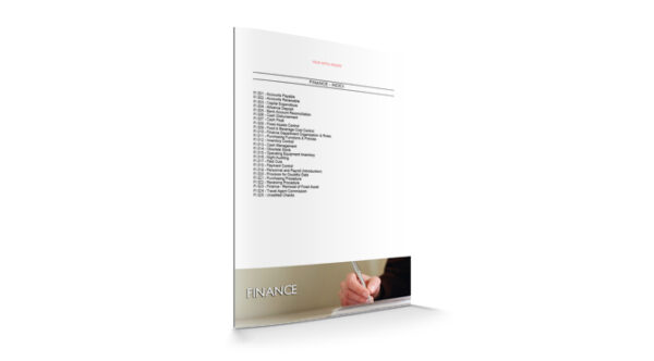 Finance - Pack (25 SOPs), by Sopforhotel.com