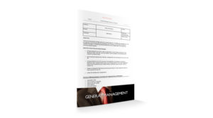 GM 002 General Management General Manager Takeover Checklist