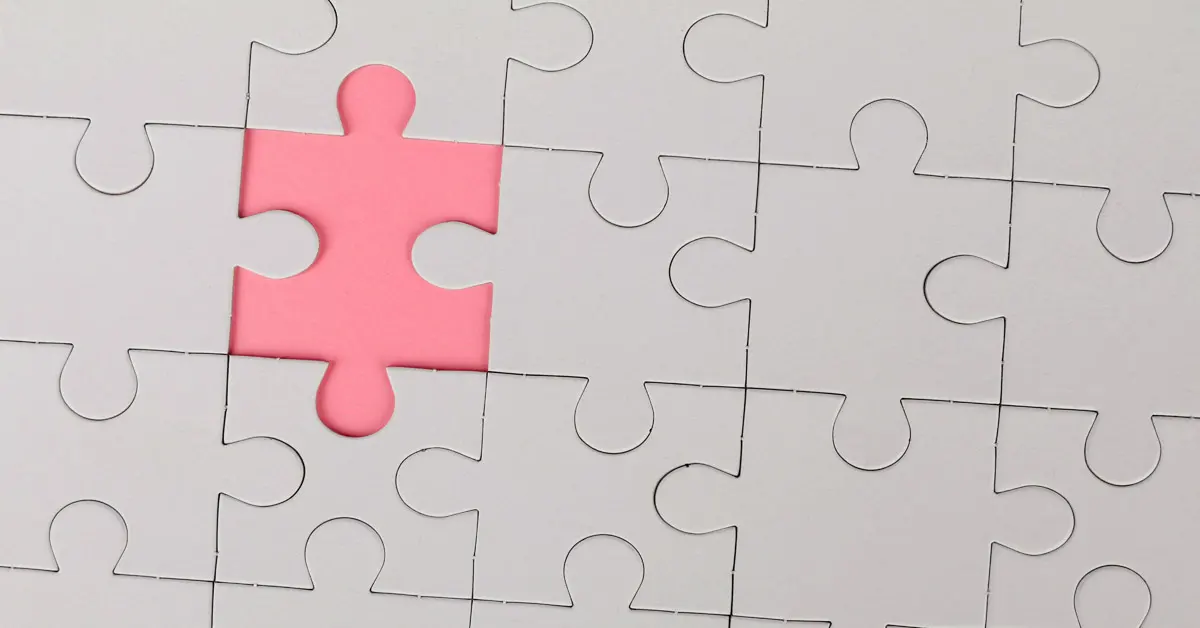 Pink puzzle piece