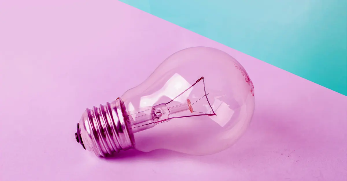 a light bulb on a background.